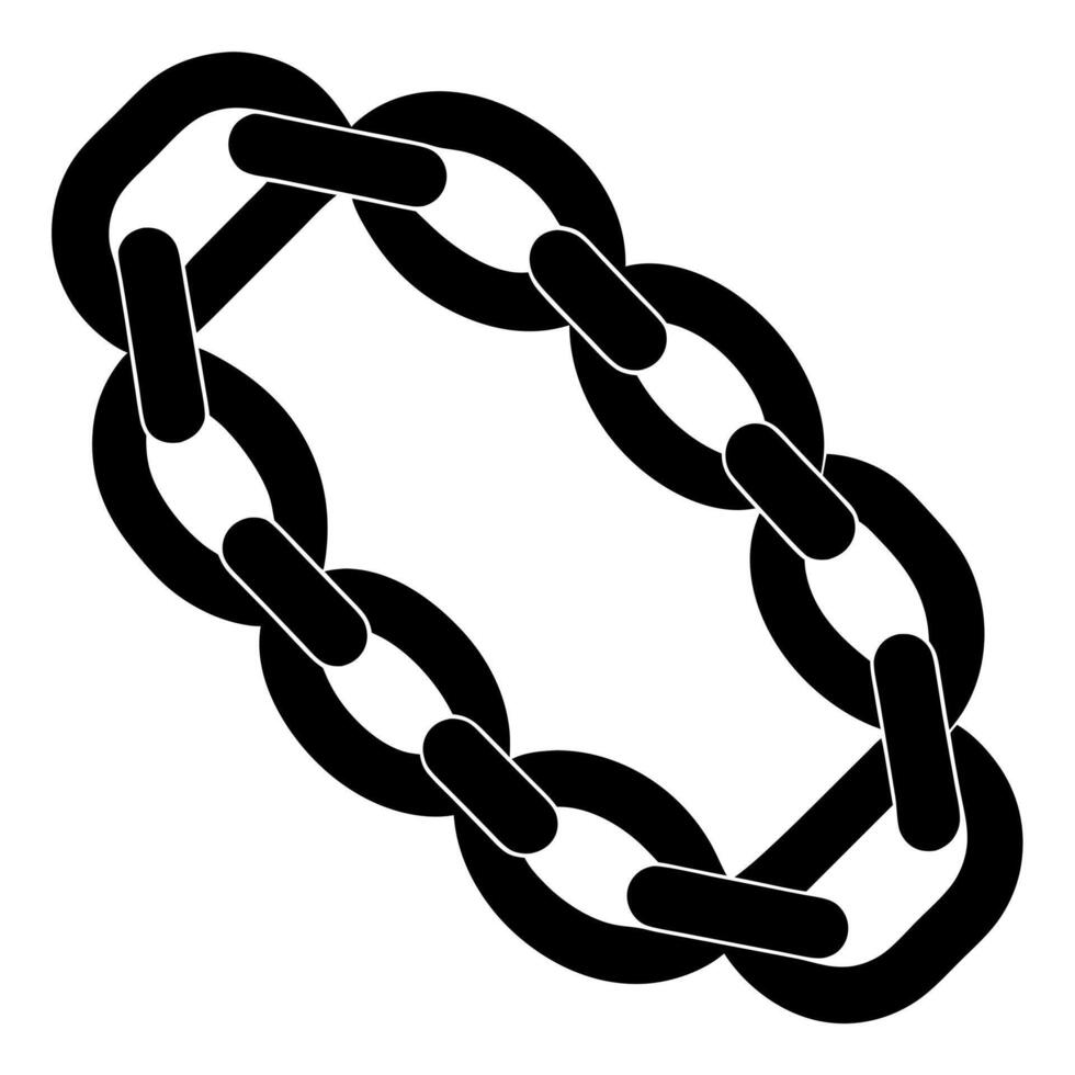 chain black silhouette illustration vector