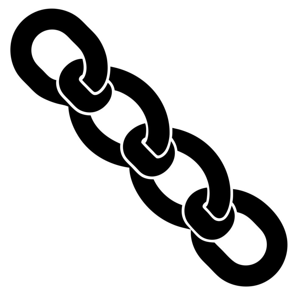 chain black silhouette illustration vector