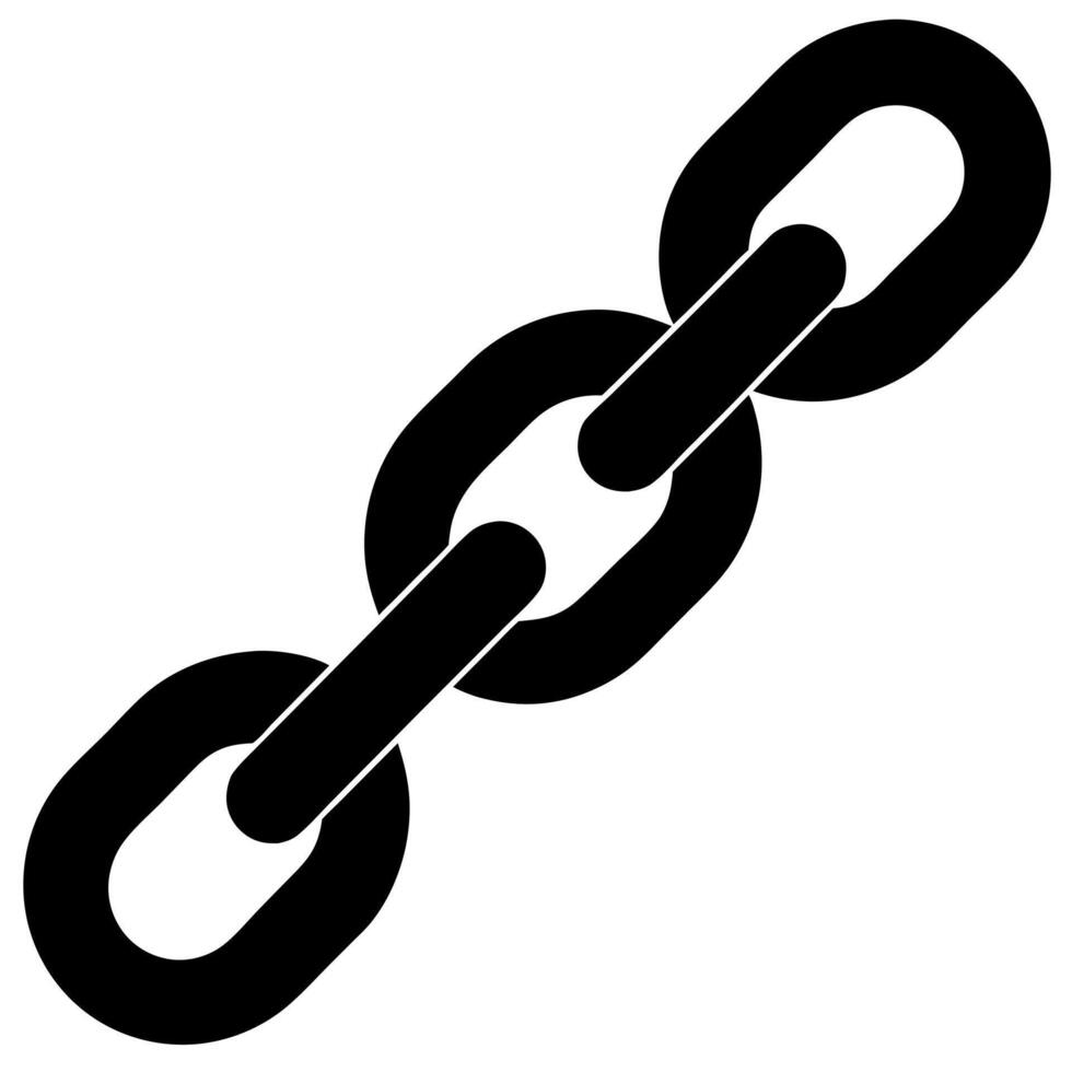chain black silhouette illustration vector