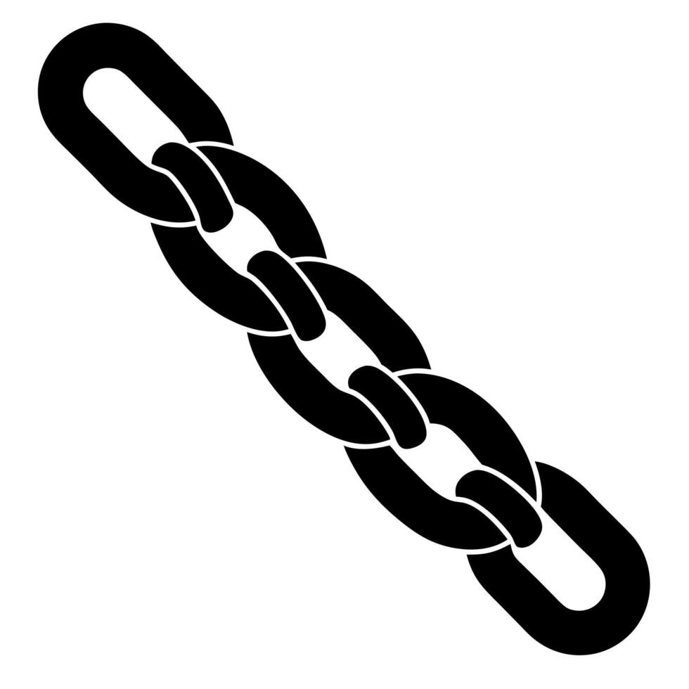 chain black silhouette illustration vector