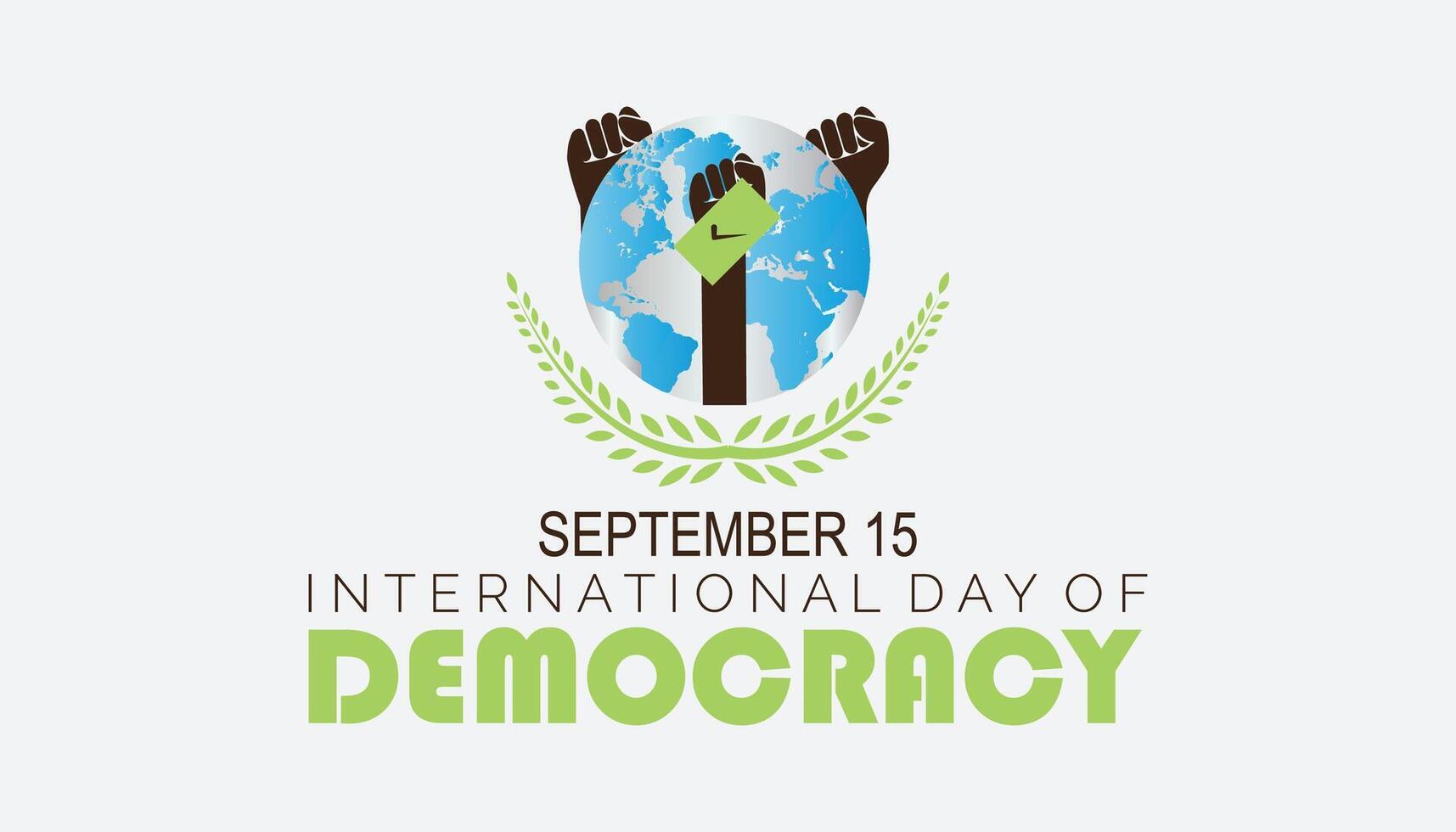 International Day of Democracy is observed every year on September. banner design template illustration background design. vector