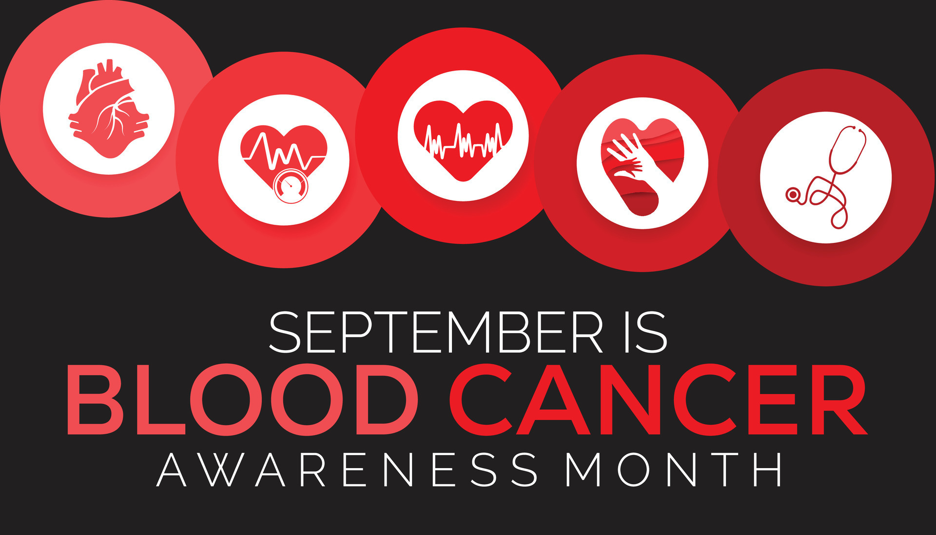 September is Blood Cancer Awareness Month Illustration background ...