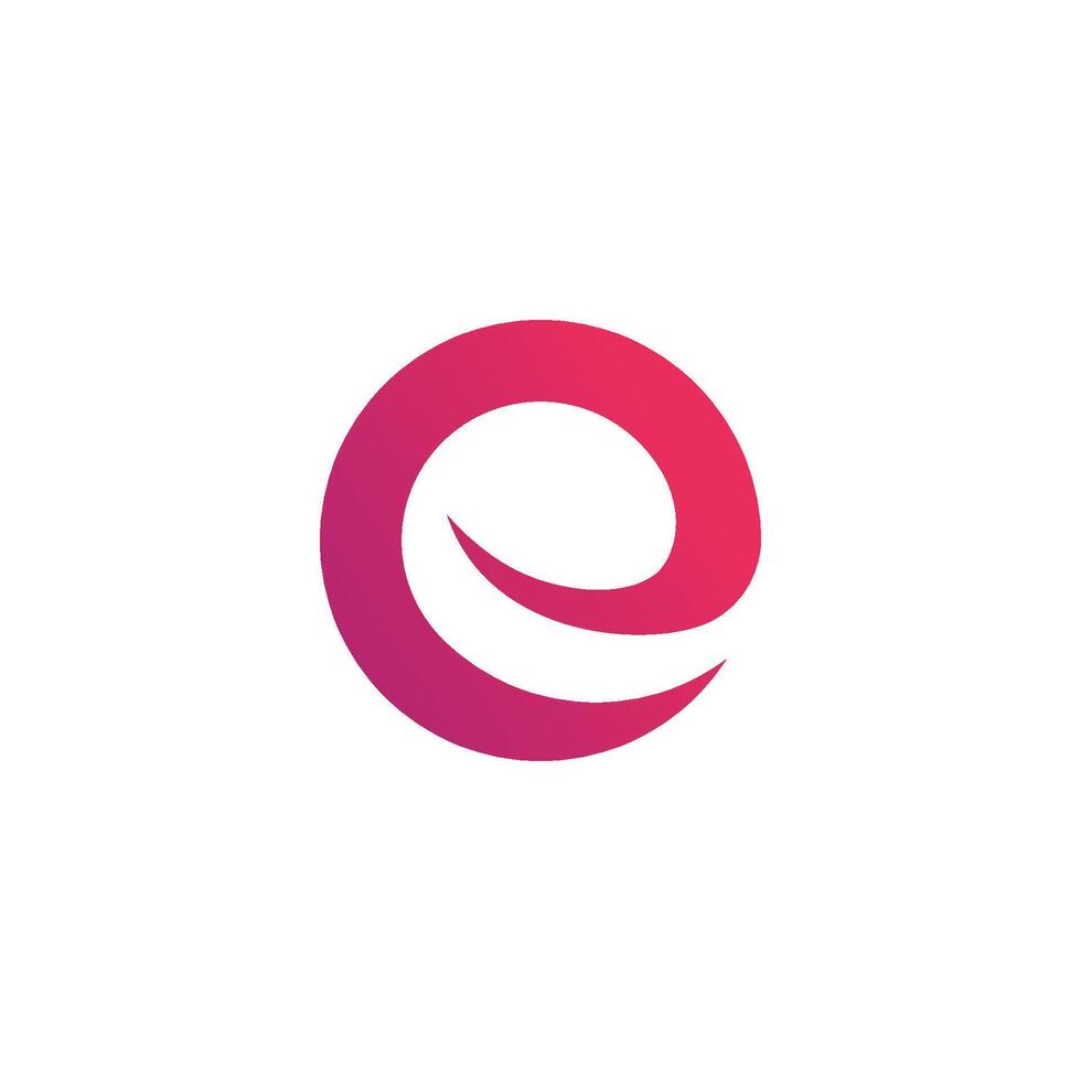 Letter E logo icon design template vector