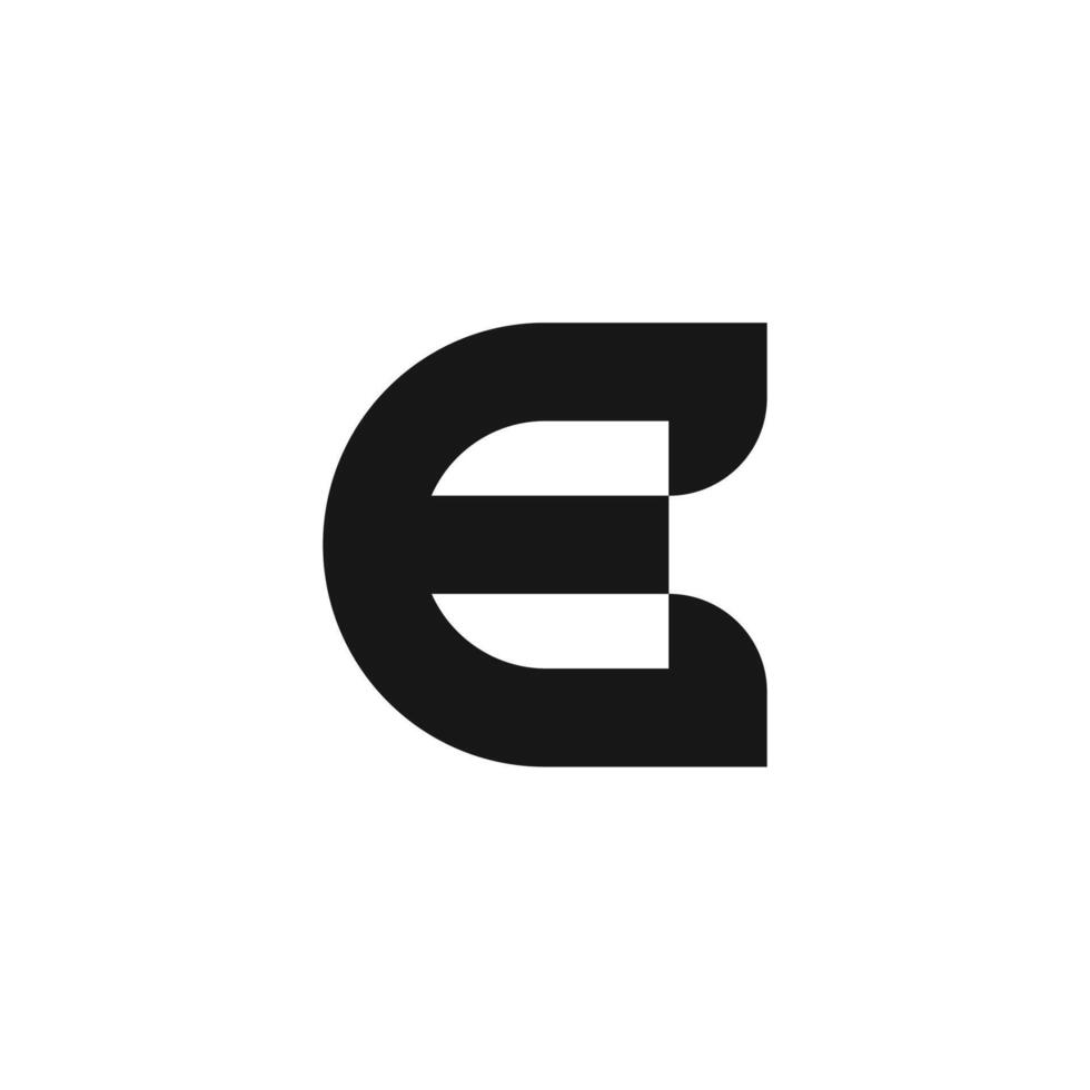 Letter E logo icon design template vector