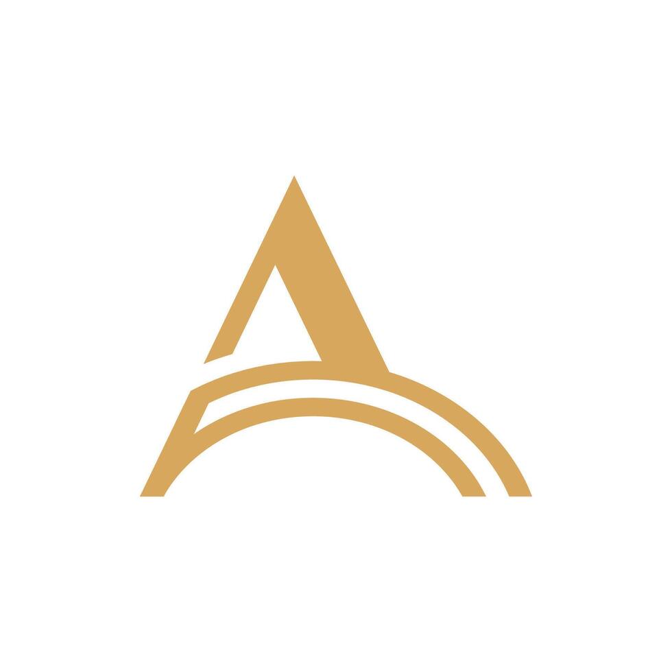 Letter A logo template element vector