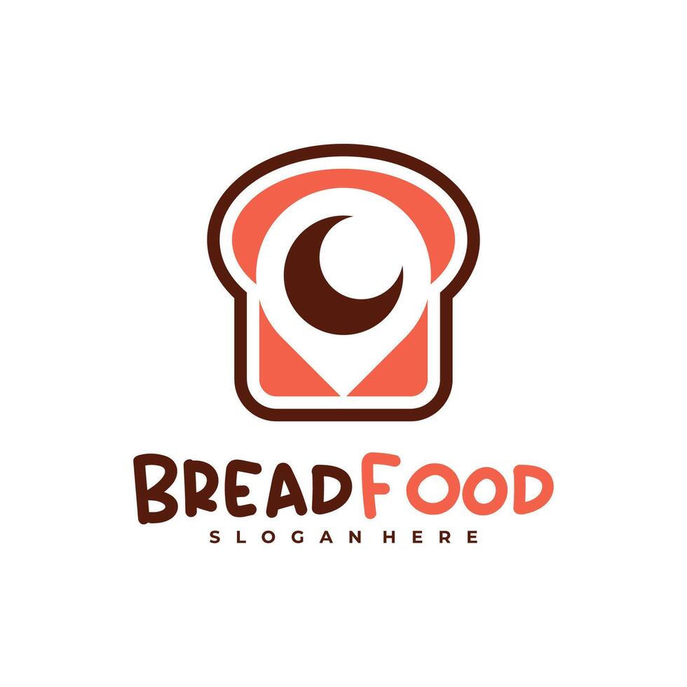 Bread Point logo template, Creative Bread logo design concepts vector