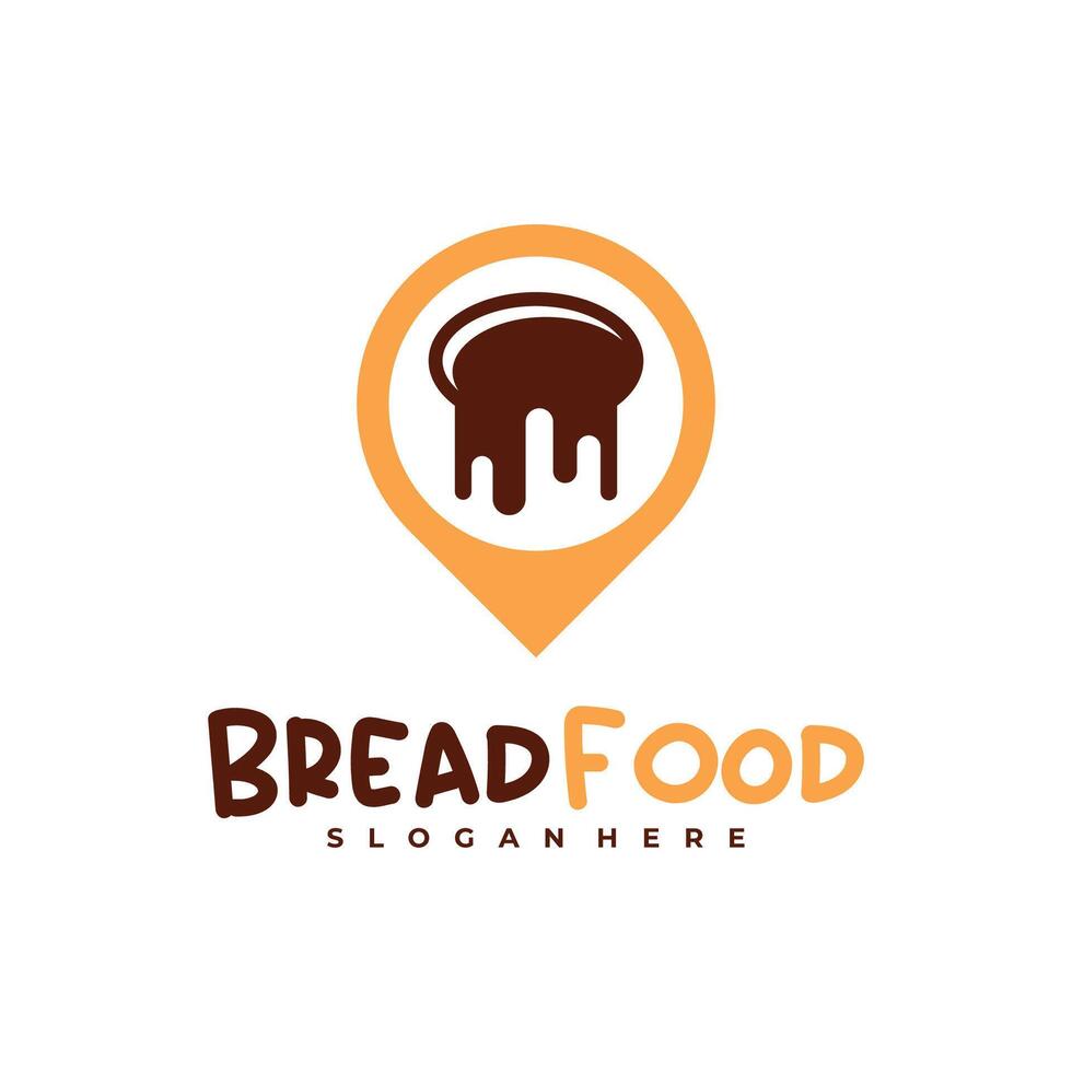 Bread Point logo template, Creative Bread logo design concepts vector