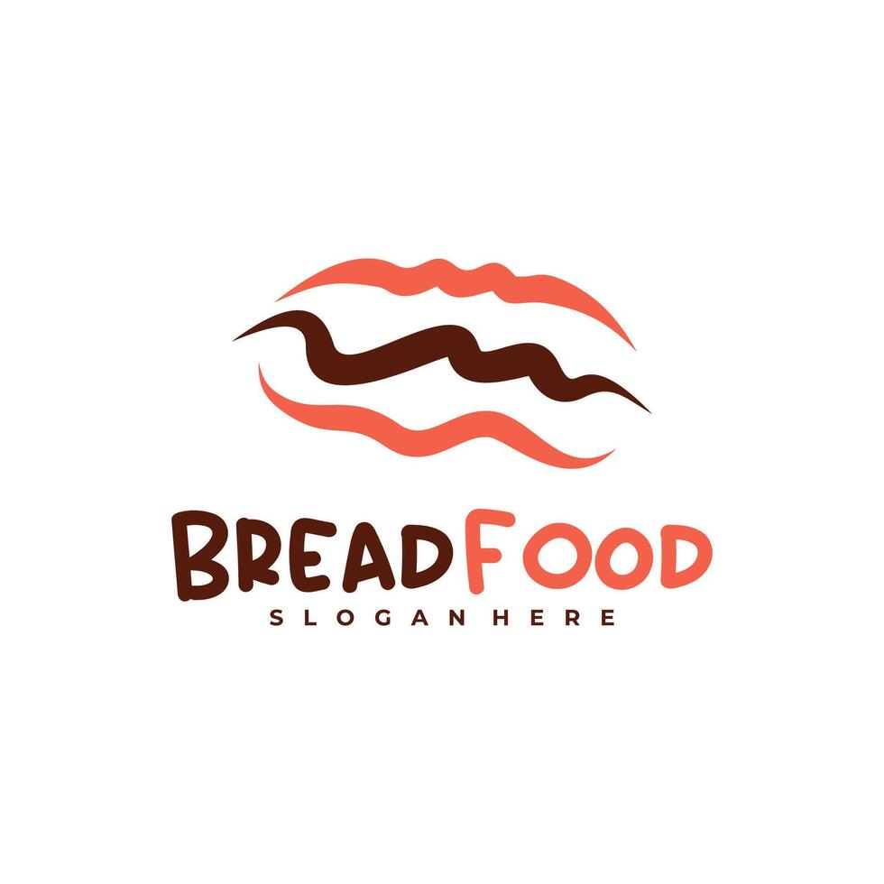 Bread Food logo template, Creative Bread logo design concepts vector
