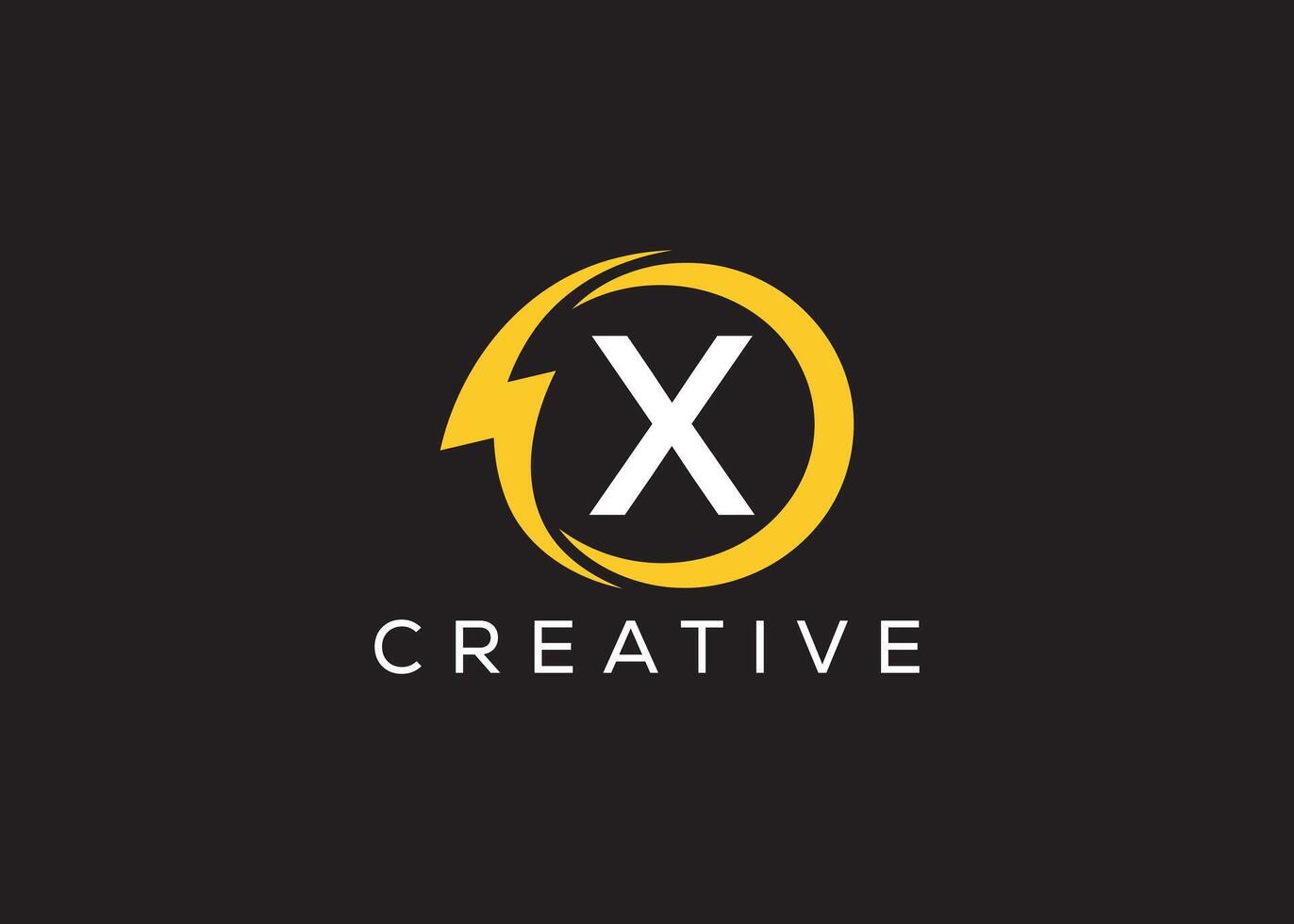 Minimal and professional Letter X thunder logo design template vector
