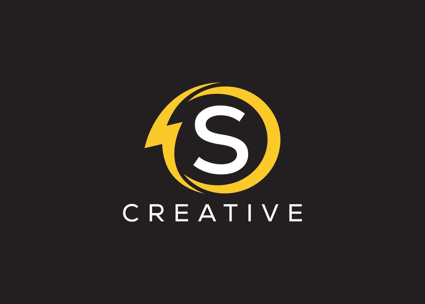 Minimal and professional Letter S thunder logo design template vector
