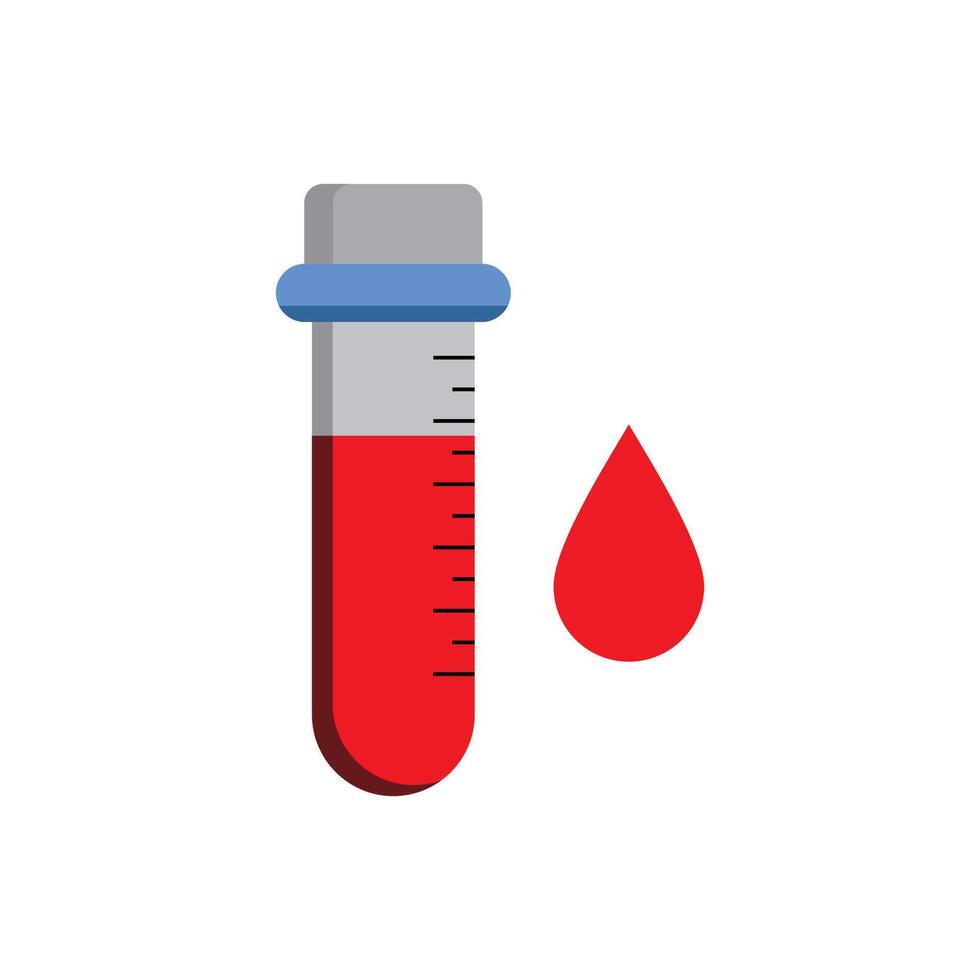 blood sample icon design. medical test in laboratory. vector