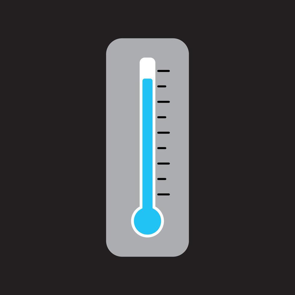 thermometer icon design. temperature measurement device sign and symbol. vector