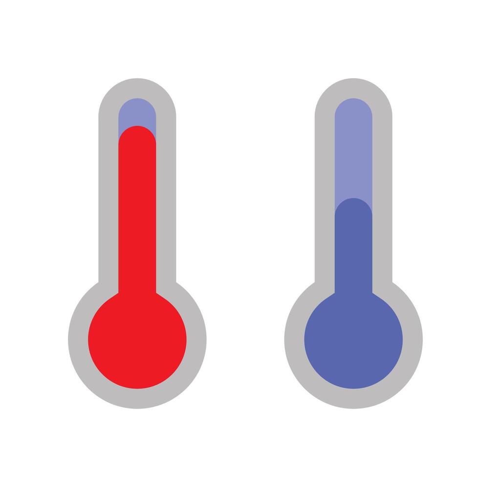 thermometer icon design. temperature measurement device sign and symbol. vector