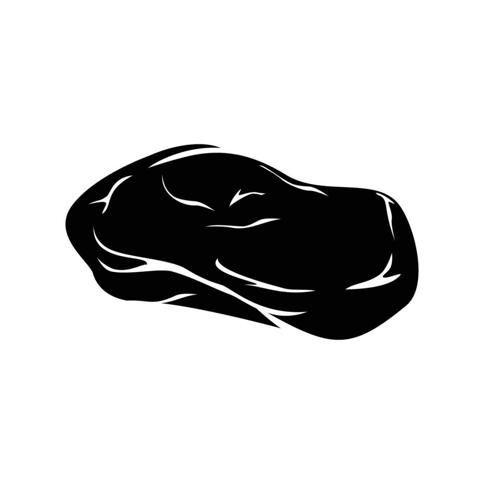 raw meat silhouette design. uncooked meat sign and symbol. 47374406