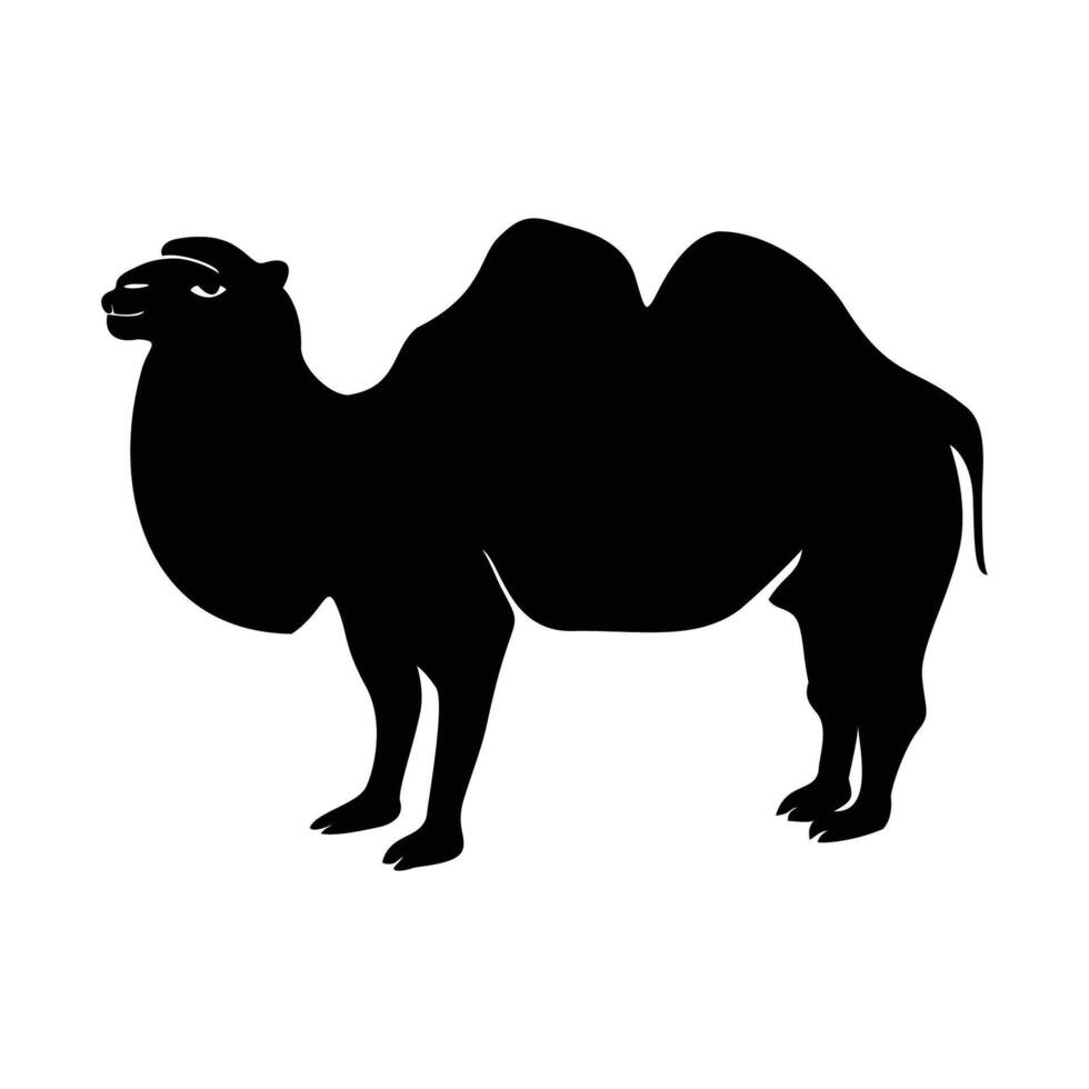 camel silhouette design. desert animal sign and symbol. vector