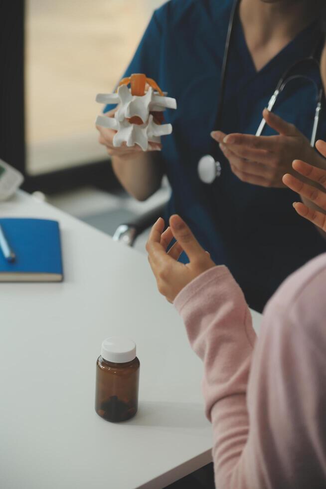 Medicaltest vaccine research and development concept. Scientist team in laboratory study and Diagnosis of diseases for Model Internal organ sample of antibody. photo