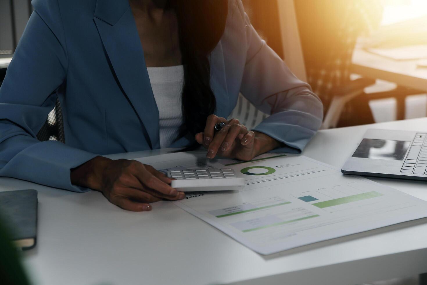 Team of business people working together in the meeting room office, teamwork background charts and graphs banner, double exposure successful teamwork,business planning concept. photo