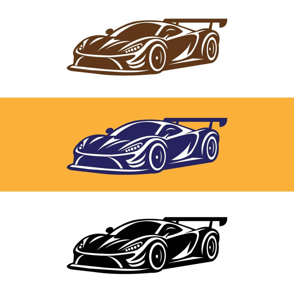 Sports Car Illustration for logo design, rent a car vector