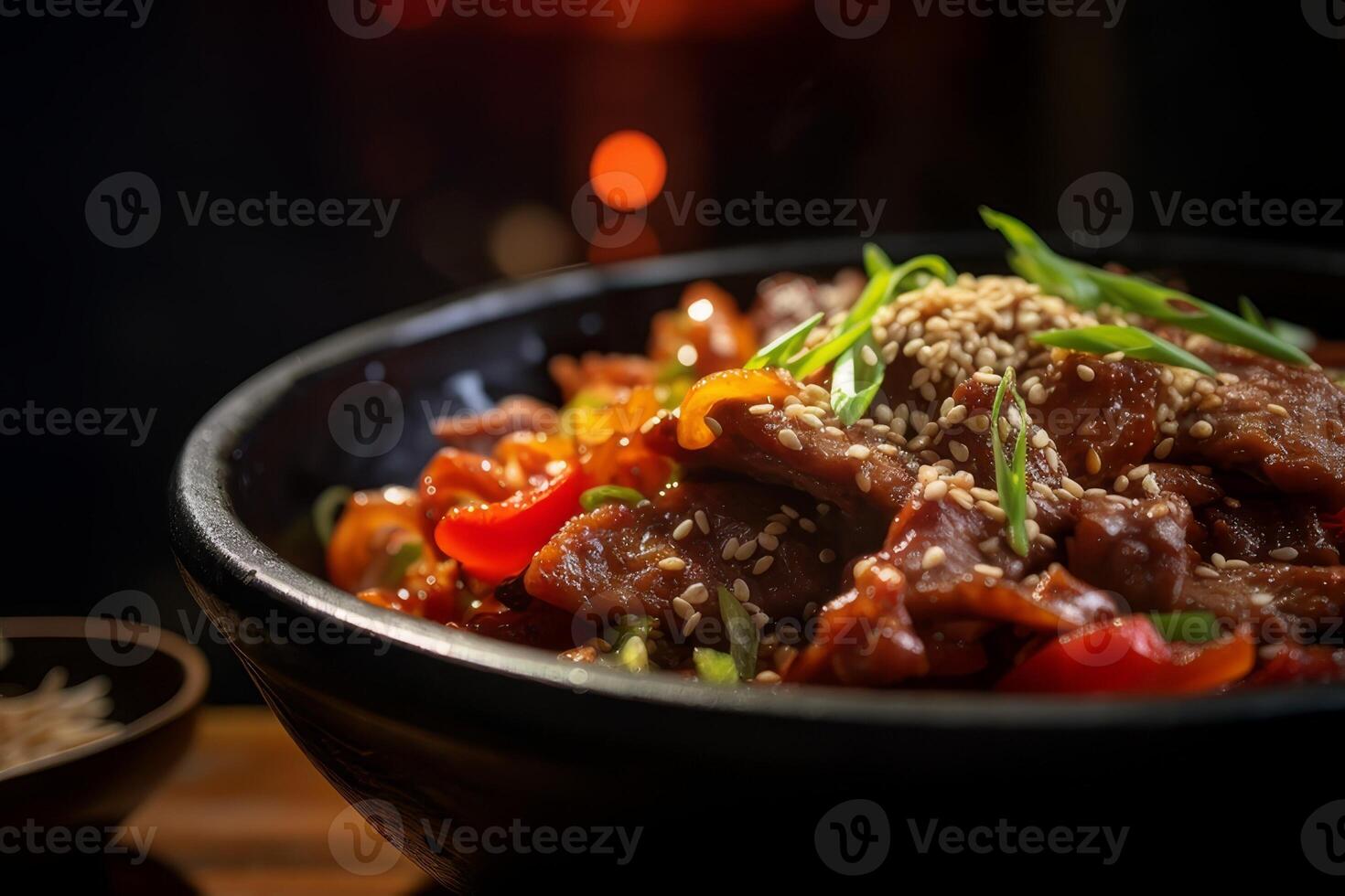 Bulgogi served on a plate. Korea cuisine photo