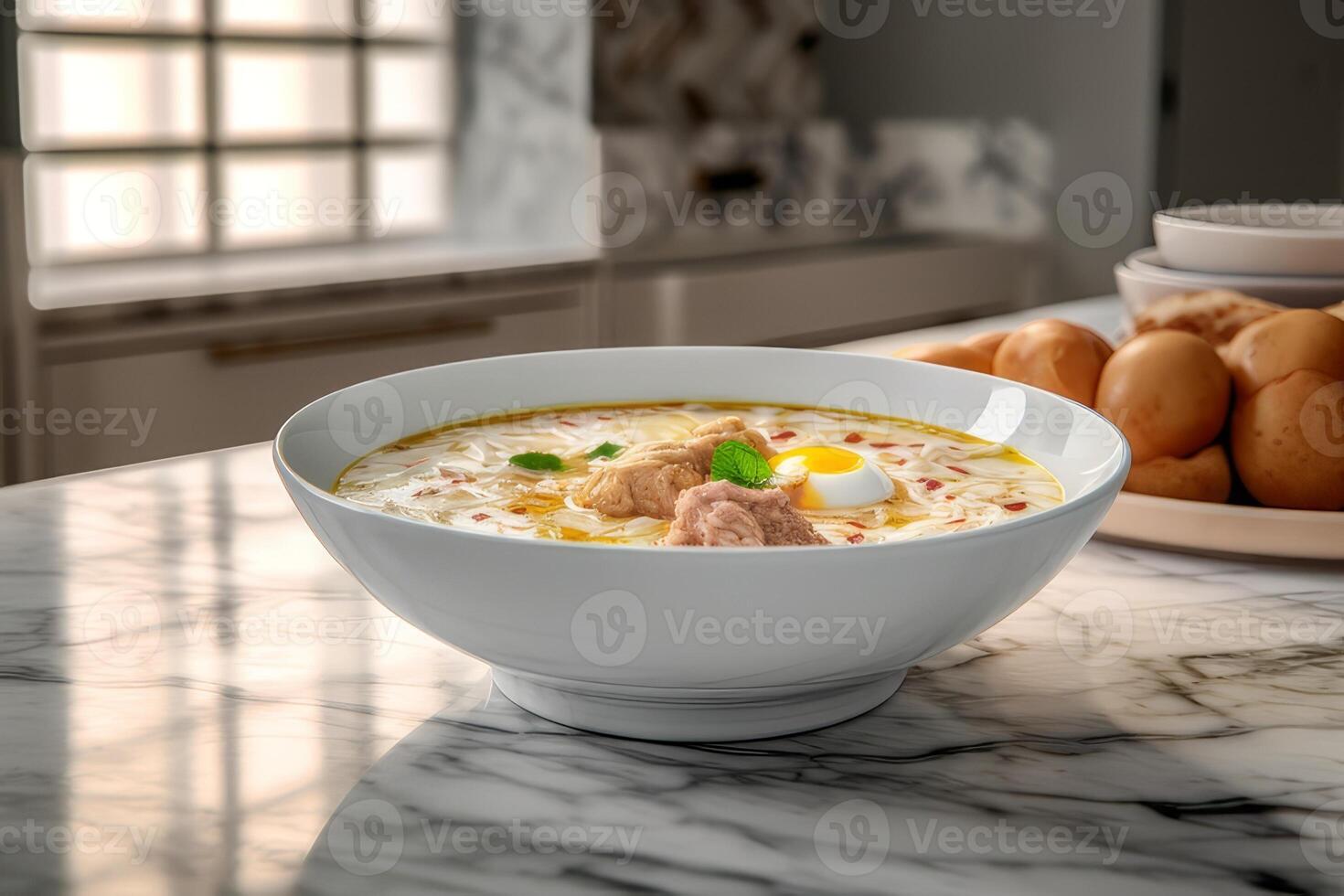 Soto on a plate on a marble background photo