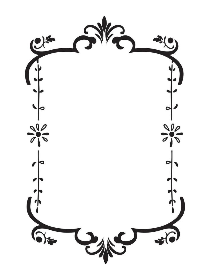 vintage frame and border for graphic designer vector
