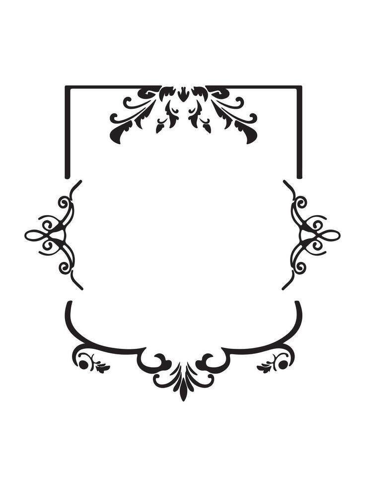 vintage frame and border for graphic designer vector