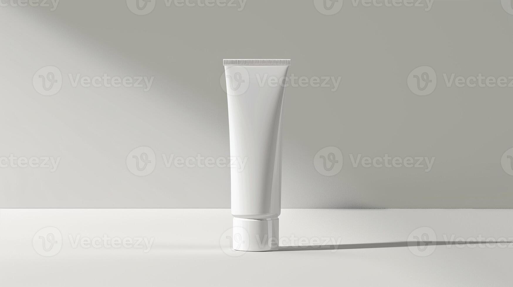 cream tube mockup with white background photo