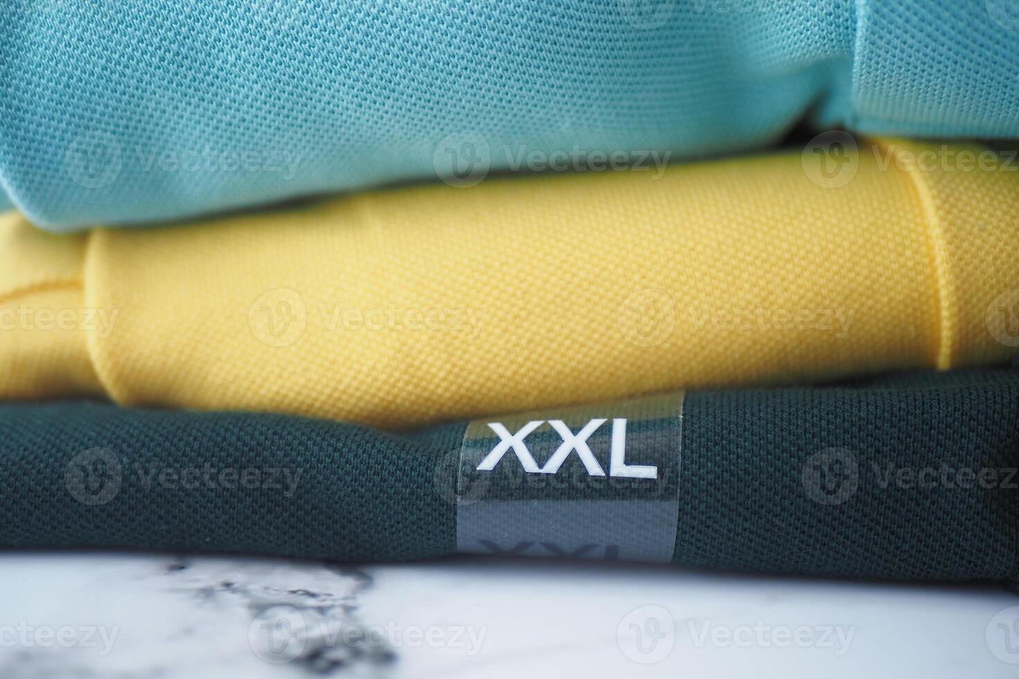 XXL size clothing label tag photo