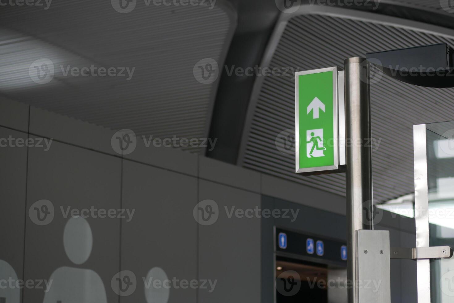 emergency exit door inside of a building photo