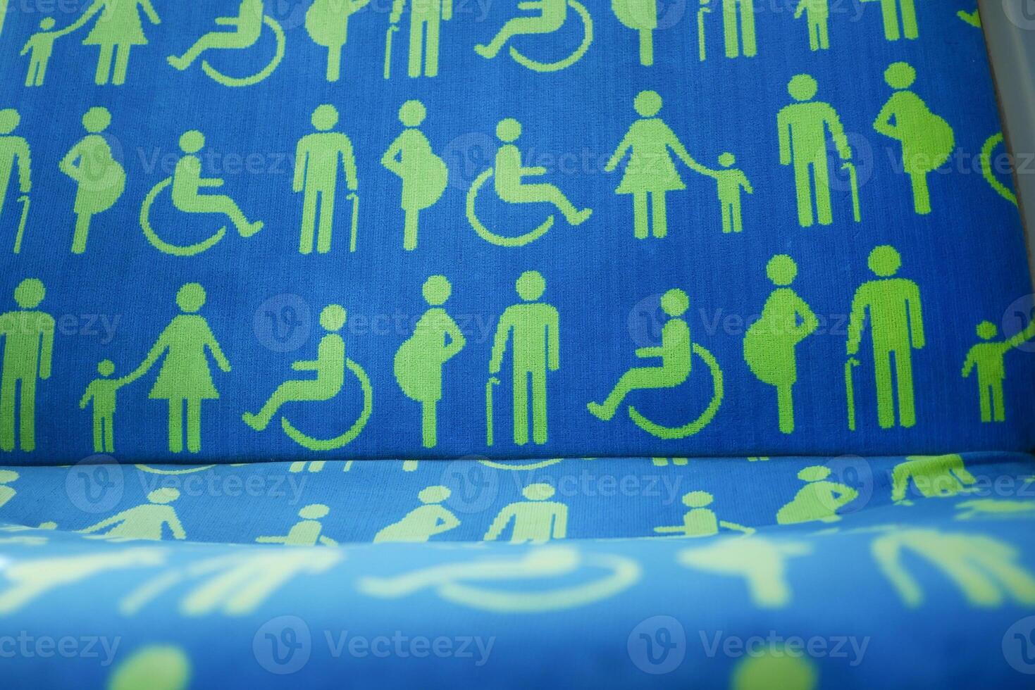 disable priority sit in a public bus , photo