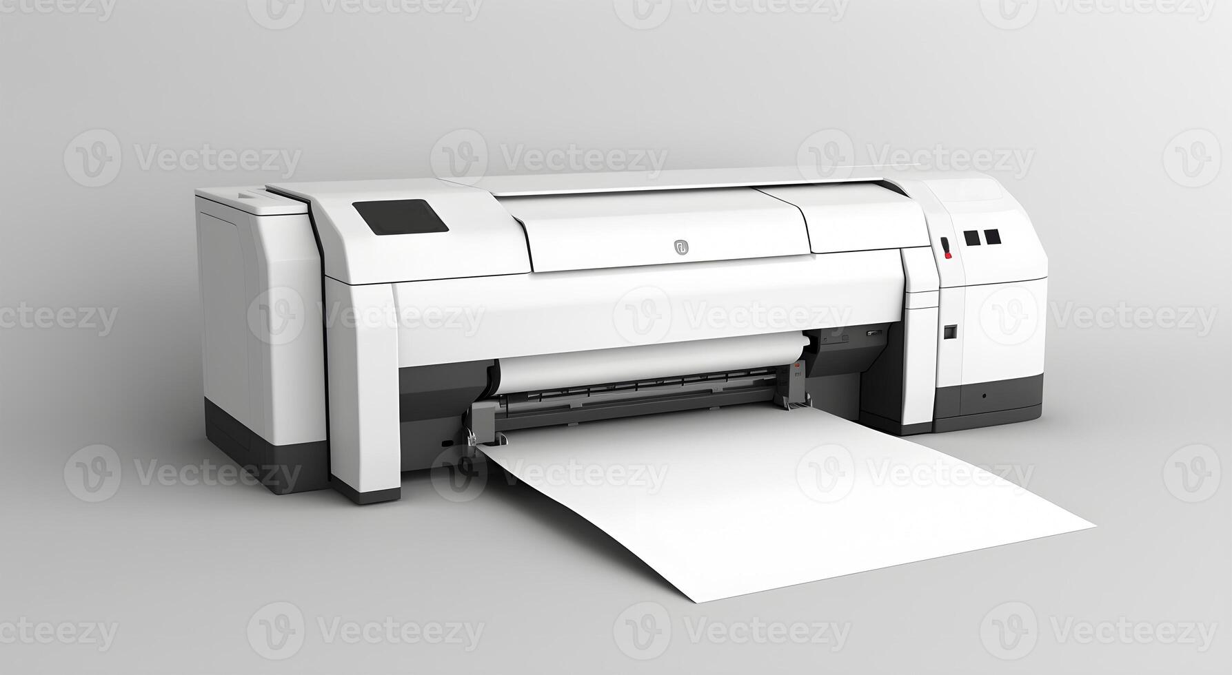 View of an Electronic White printer for printing photo