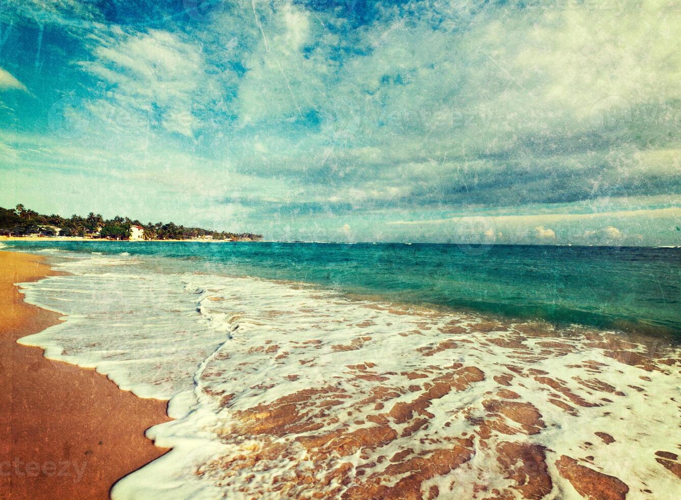 Idyllic beach. Sri Lanka photo