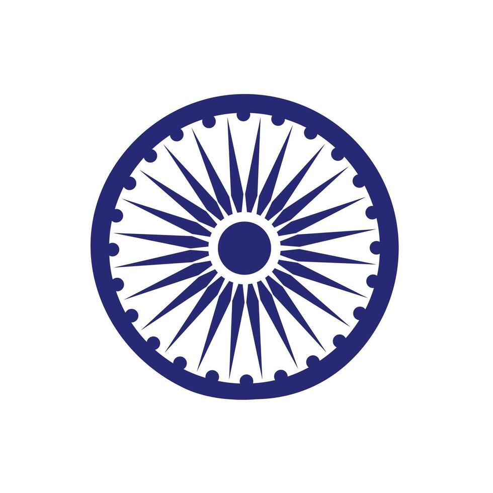 Ashok Chakra of India Flag vector