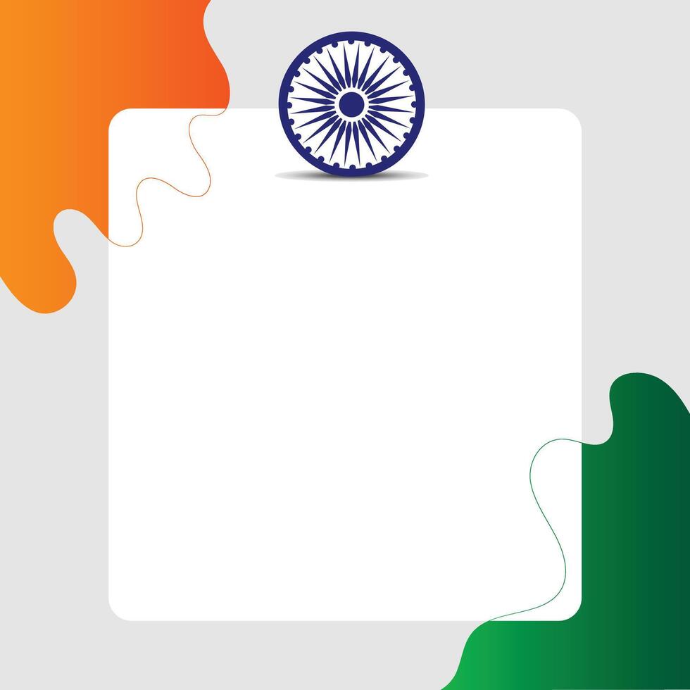 Happy Independence Day and Republic Day Social Media Post Greeting Background with copy space for text vector
