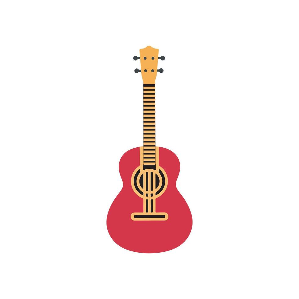 guitar icon cartoon. Simple illustration of guitar icon for web design isolated on white background. vector
