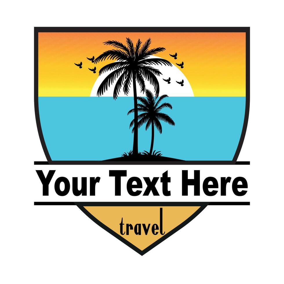 travel agency hotel adventure outdoor photography eps company logo design vector
