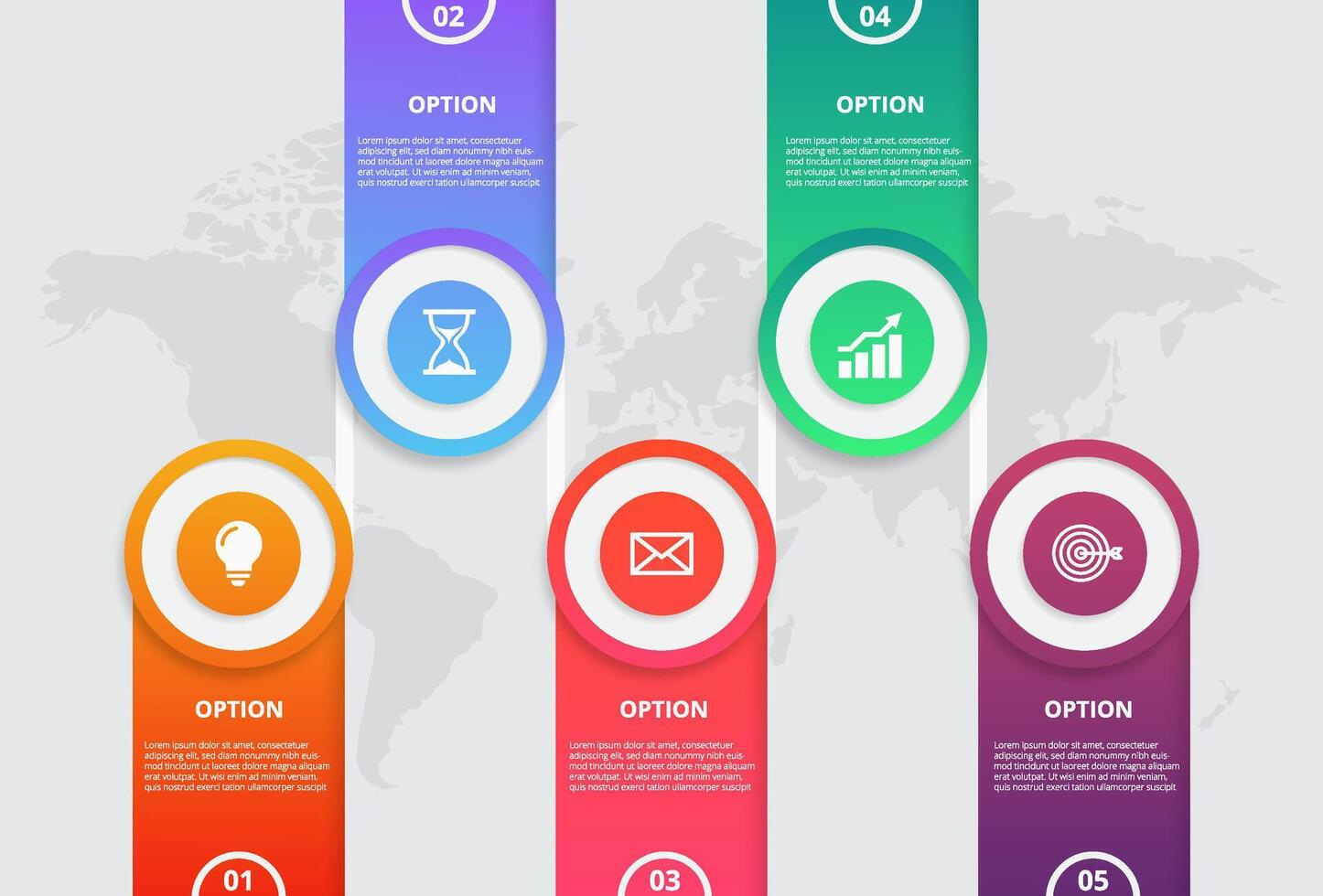 Infographic thin line design with icons and 5 options or steps. Infographics for business concept. Can be used for presentations banner, workflow layout, process diagram, flow chart, info graph vector