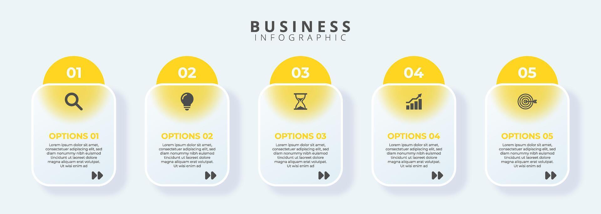 Infographic thin line design with icons and 5 options or steps. Infographics for business concept. Can be used for presentations banner, workflow layout, process diagram, flow chart, info graph vector