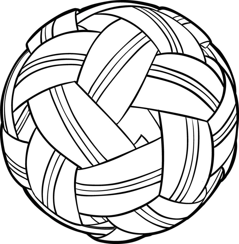 rattan ball sepak takraw sport equipment vector