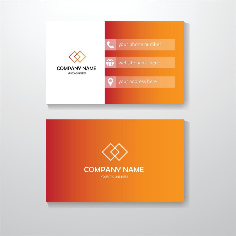Minimalist professional Business Card design template vector