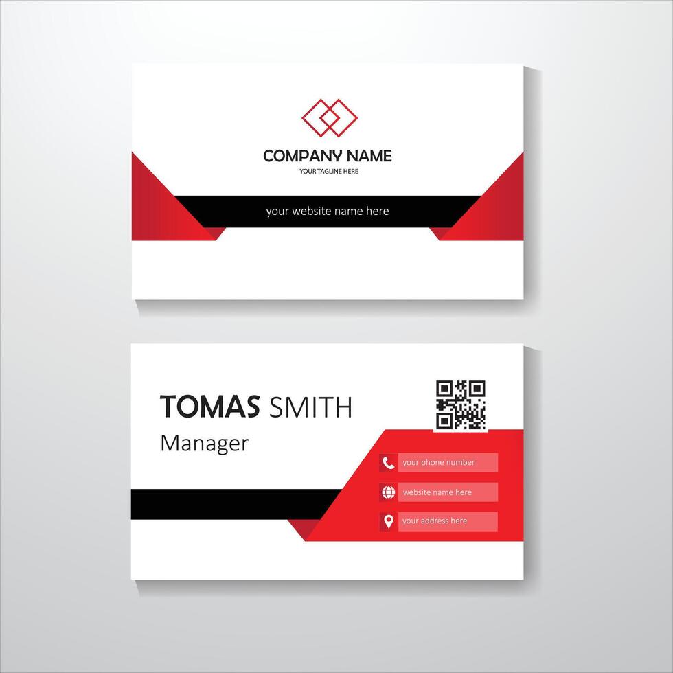 Modern professional business card template design vector