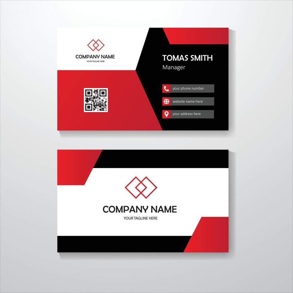 Modern professional business card template design vector