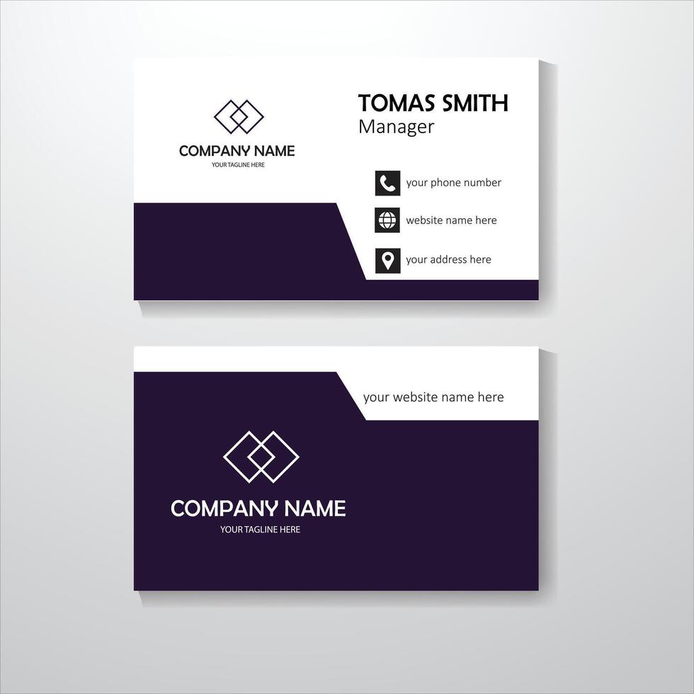 Business card design template design free download vector