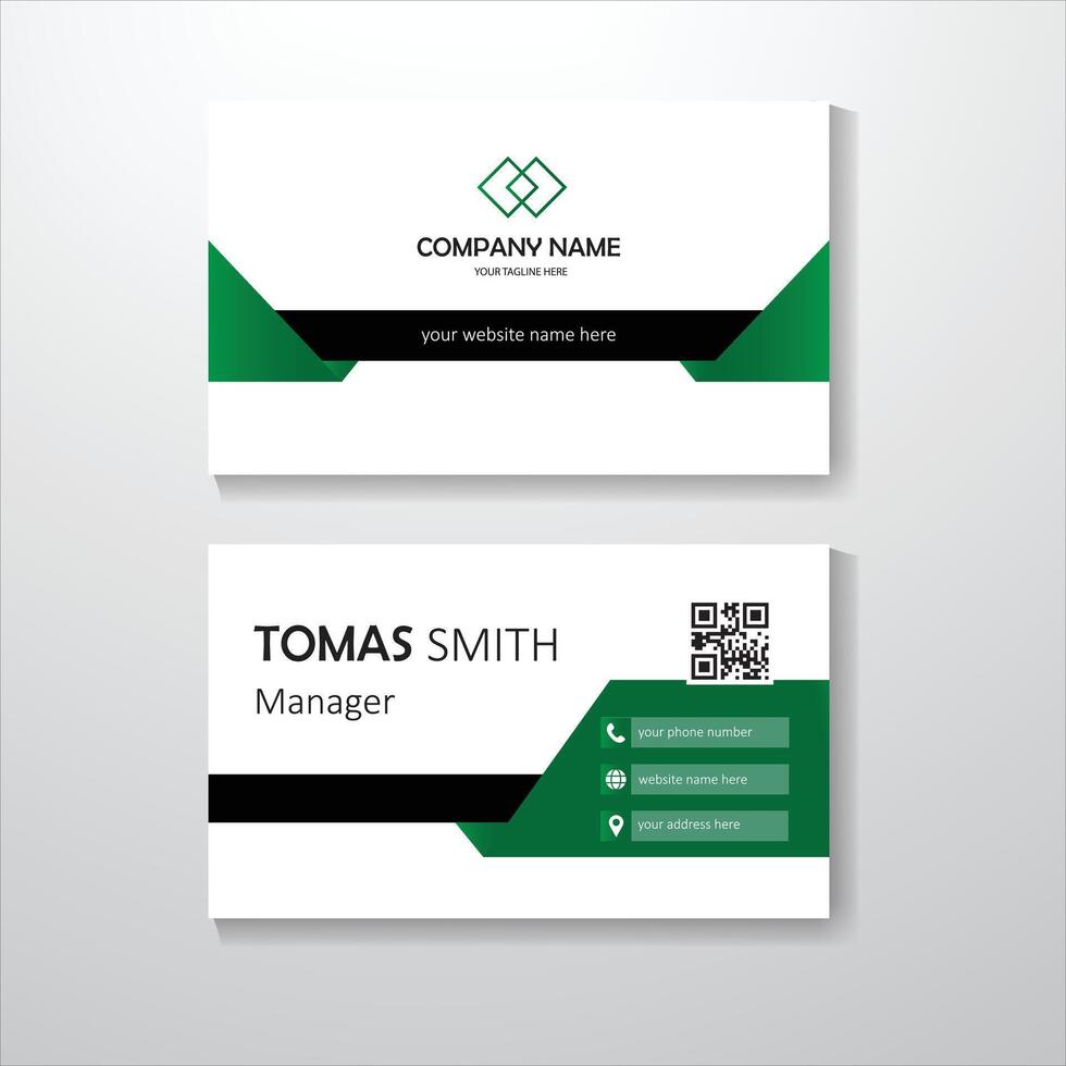 Modern professional business card template design vector