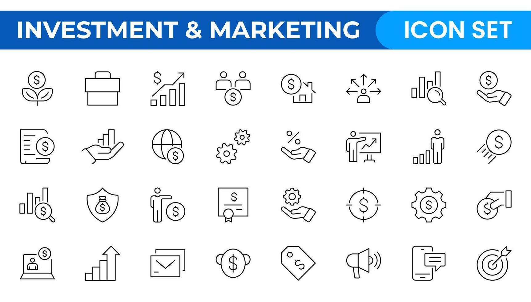 SEO and promotion line icons collection. Big UI icon set. Thin outline pack. set of marketing icons, SEO, website, social media, sales online advertising. Solid symbol illustration. vector