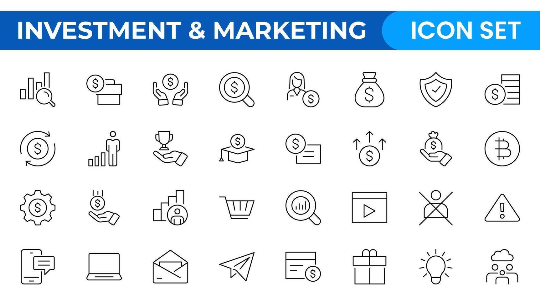 SEO and promotion line icons collection. Big UI icon set. Thin outline pack. set of marketing icons, SEO, website, social media, sales online advertising. Solid symbol illustration. vector