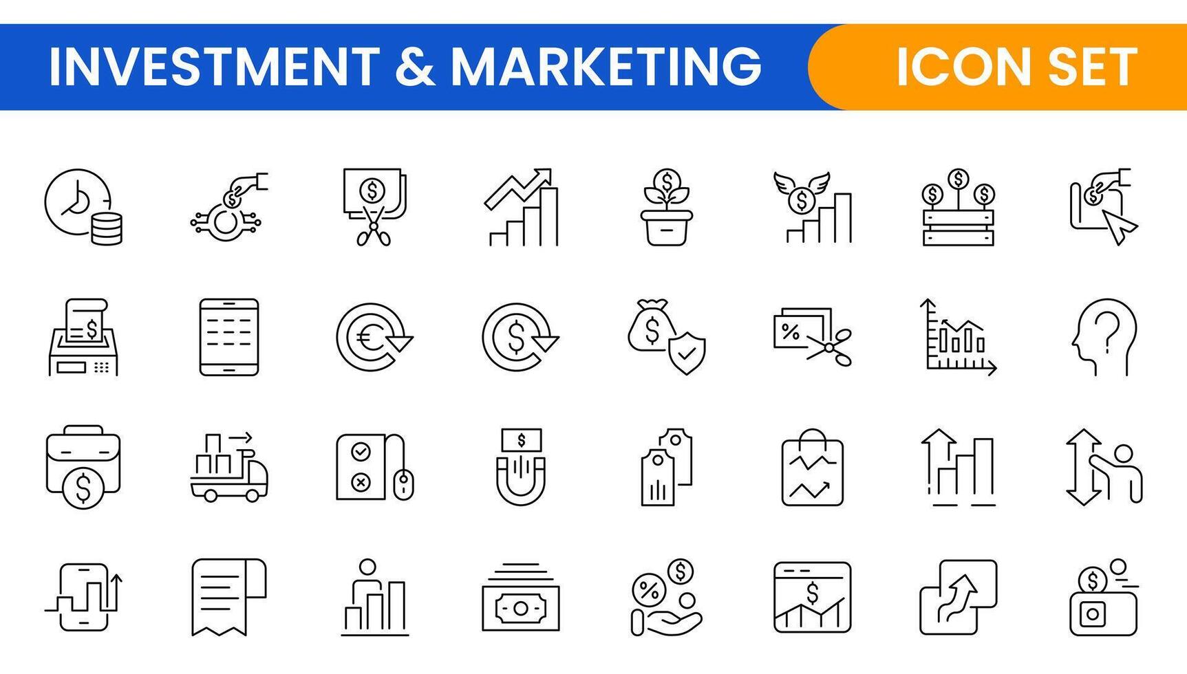 SEO and promotion line icons collection. Big UI icon set. Thin outline pack. set of marketing icons, SEO, website, social media, sales online advertising. Solid symbol illustration. vector