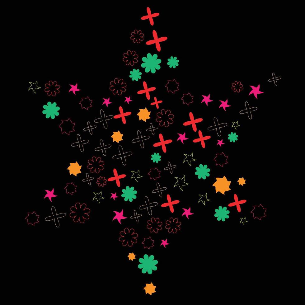 shape and outline shape design for background vector