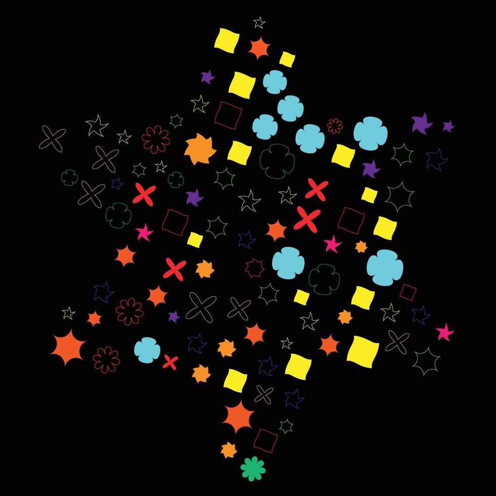 shape and outline shape design for background vector