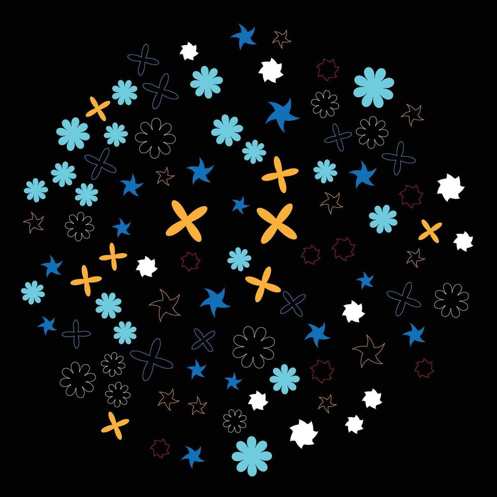 shape and outline shape design for background vector